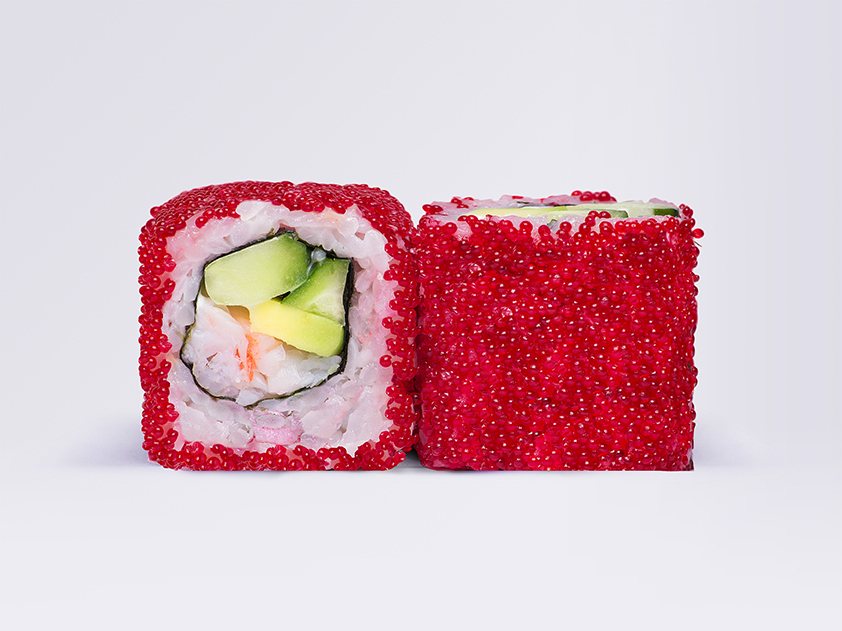 Ролл Калифорния с креветкой