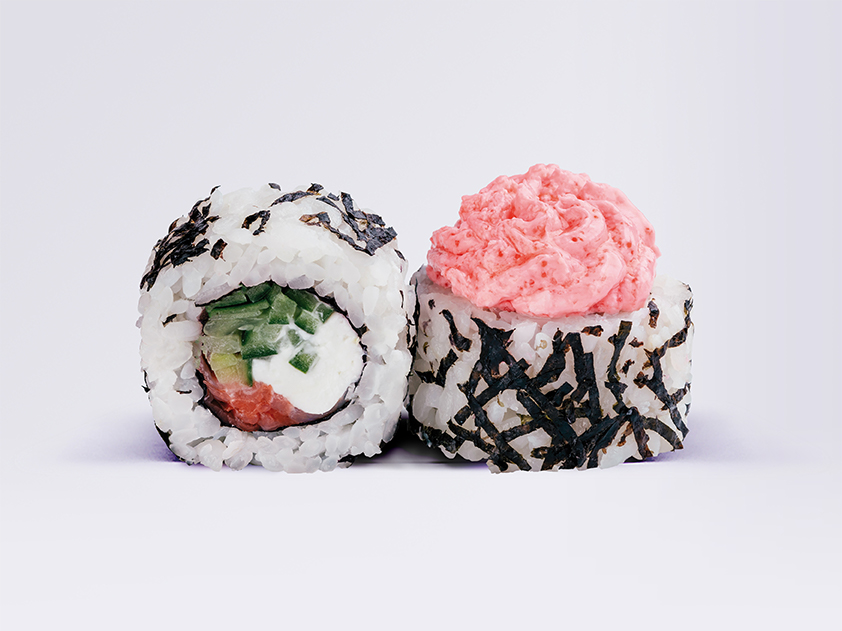 Ролл Лава с лососем