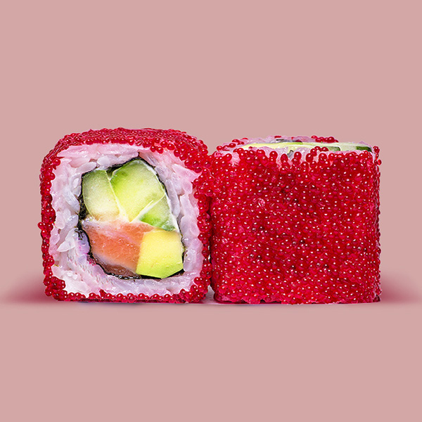 Ролл Калифорния с лососем