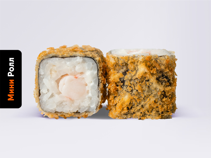 Жареный мини-ролл Эби темпура маки