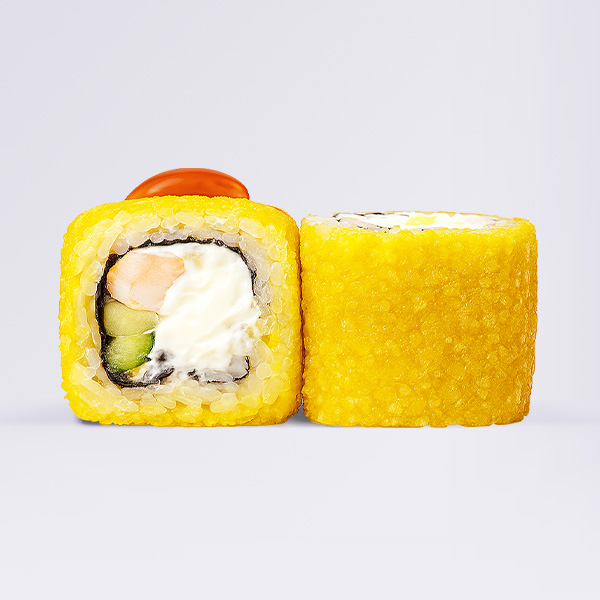 Жареный ролл Филадельфия темпура с креветками