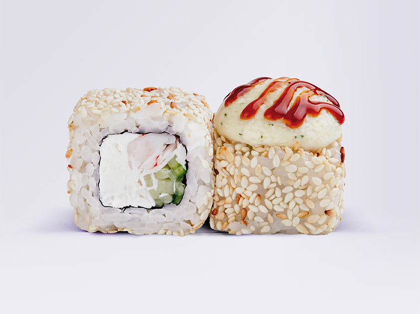 Запечённый ролл Филадельфия