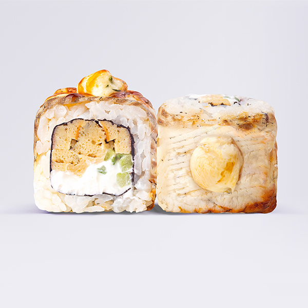 Запечённый ролл Филадельфия с угрём