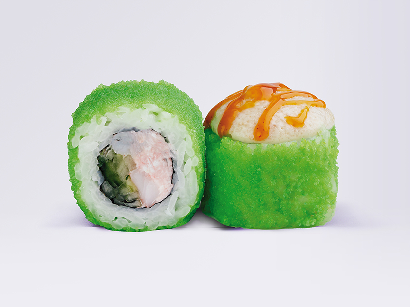 Запечённый ролл Эби унаги