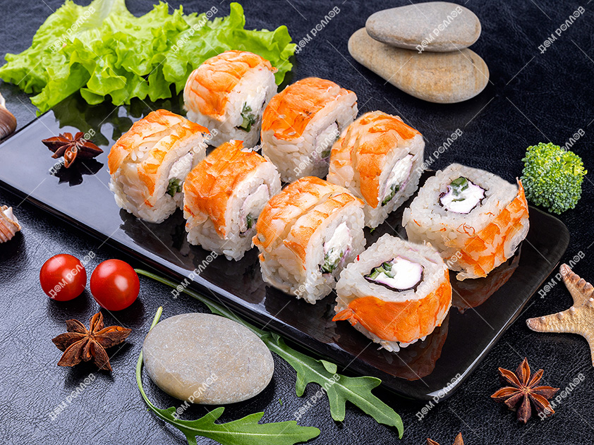 Ролл Филадельфия с креветкой Ролл Филадельфия с креветкой